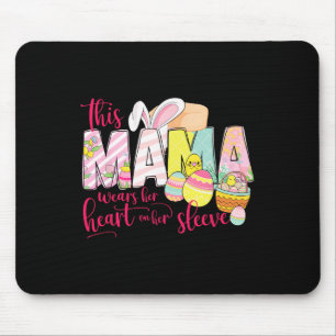 Cute Easter Mama Bunny Floral Mother’s Day Spring Mouse Pad