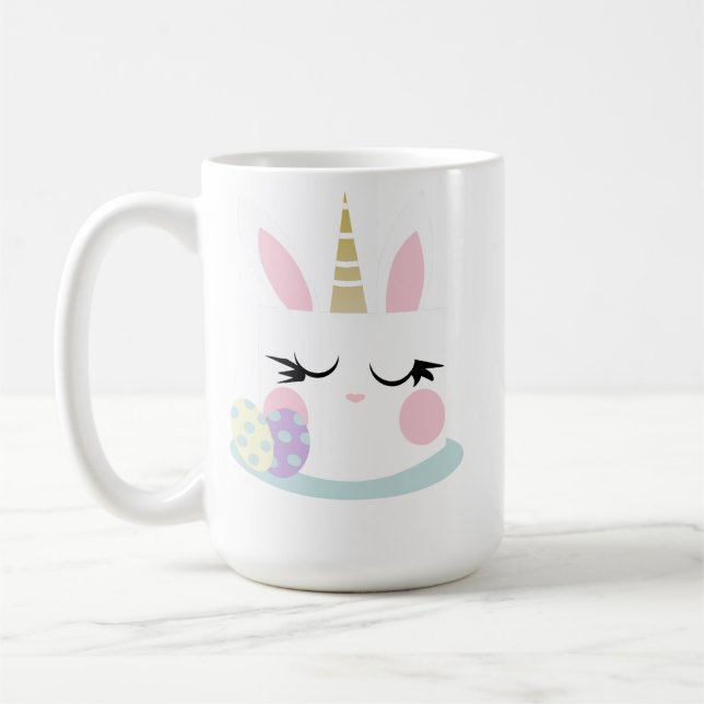 Cute Easter Mug Unicorn Bunny (Left)