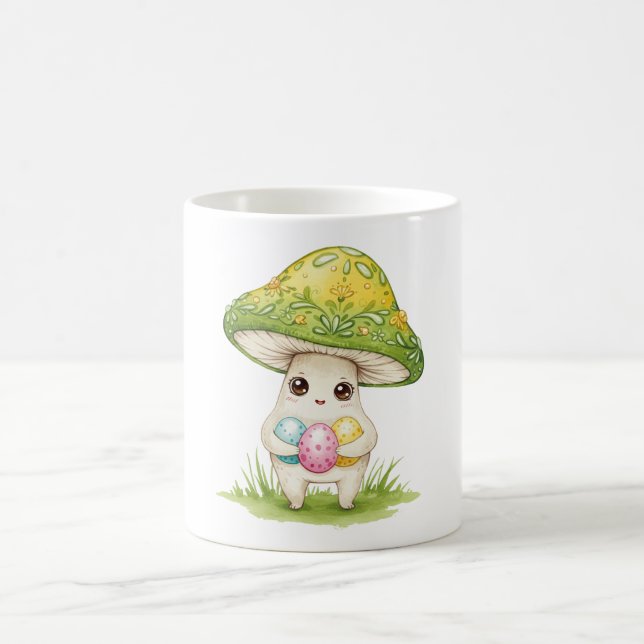 Cute Easter mushroom  Coffee Mug (Center)