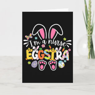 Cute Easter Nurse Eggstra Medical Crews Bunny Medi Card