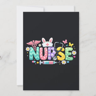 Cute Easter Nurse Medical Humour Invitation