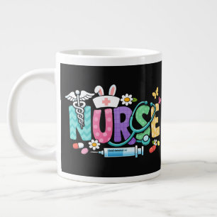 Cute Easter Nurse Medical Humour Large Coffee Mug