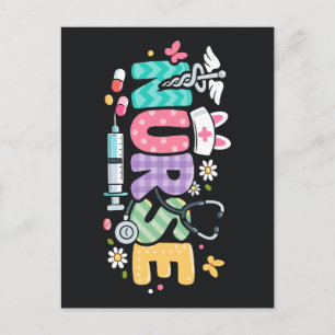 Cute Easter Nurse Medical Humour Postcard