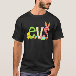 Cute Easter Nurse Rn Evs Bunny Ears Happy Easter E T-Shirt