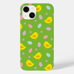 Cute Easter pattern Chickens Eggs Custom colour Case-Mate iPhone 14 Case