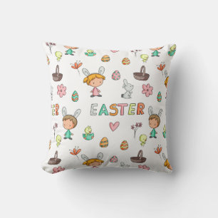 Cute Easter Pattern Kids Cushion