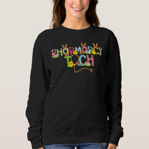 Cute Easter Pharmacy Tech Nurse Bunny Ears Happy E Sweatshirt