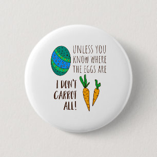 Cute Easter Pun Funny Quote Saying Doodle Cartoon 6 Cm Round Badge