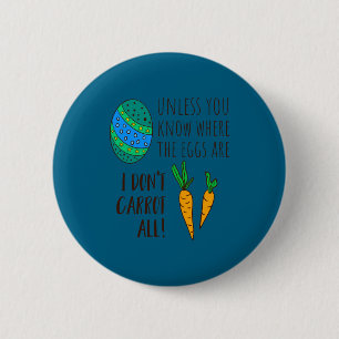 Cute easter pun funny quote saying doodle cartoon 6 cm round badge