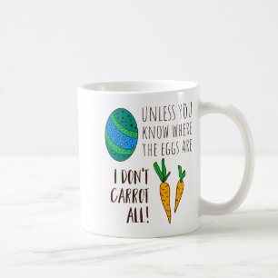 Cute Easter Pun Funny Quote Saying Doodle Cartoon Coffee Mug