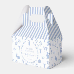 Cute Easter rabbit bunny spring baby boy shower Favour Box
