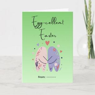 Cute Easter Spring Design - Adorable Bunny Vibes Card