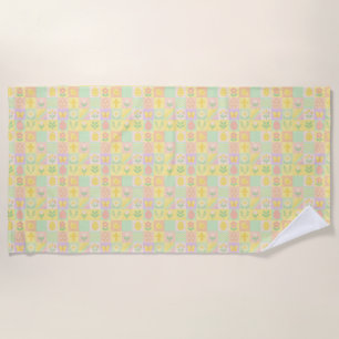 Cute Easter/spring patterned Beach Towel