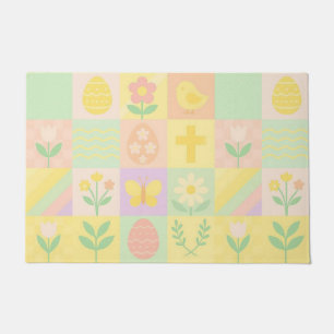 Cute Easter/spring patterned Doormat