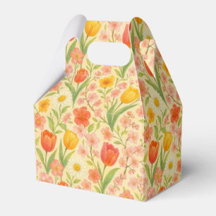 Cute Easter/spring patterned flowers Favour Box