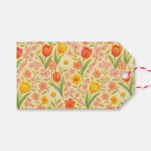 Cute Easter/spring patterned flowers Gift Tags