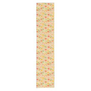 Cute Easter/spring patterned flowers Short Table Runner