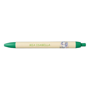 Cute Easter Spring Unicorn Blue Ink Pen