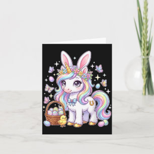 Cute Easter Unicorn Bunny Fantasy Easter Egg Hunt Card