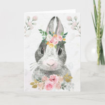 Cute Easter Watercolor Bunny