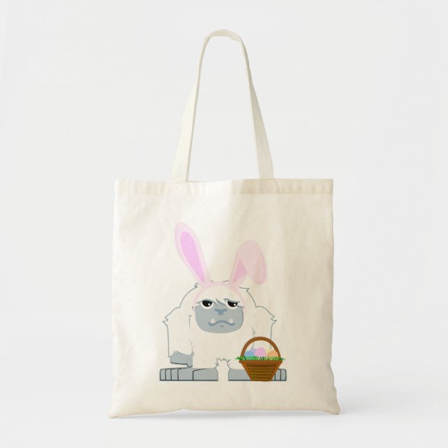 Cute Easter Yeti Tote Bag (Front)
