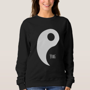 Cute Easy Couples Matching Costume Yin Yang Sweatshirt