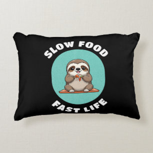 Cute eating Kawaii Sloth Decorative Cushion