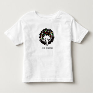 Cute ECHIDNA - Wildlife Australia- Toddler T-Shirt