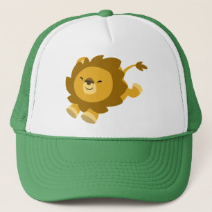 Cute Ecstatic Cartoon Lion Hat