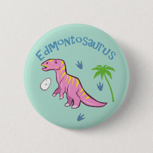 Cute Edmontosaurus 6 Cm Round Badge