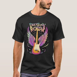 Cute EDUCATIONAL ROCKSTAR Daycare Pre-K Kindergart T-Shirt