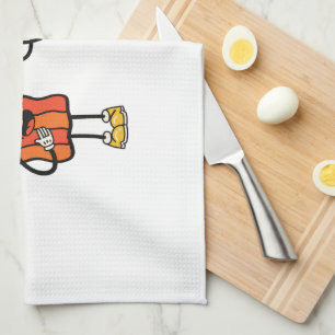 Cute Egg And Bacon Tea Towel
