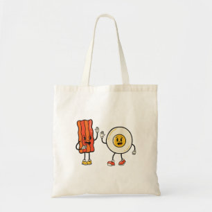 Cute Egg And Bacon Tote Bag