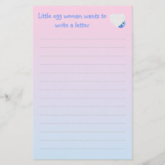 Cute Egg Writing Paper