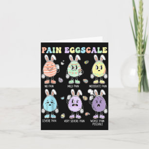 Cute eggs pain scale nurse triage icu assessment card