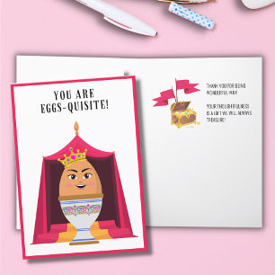 Cute Eggs-quisite Thank You Card