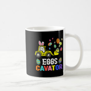Cute Eggscavator Happy Easter Excavator Hunting Coffee Mug
