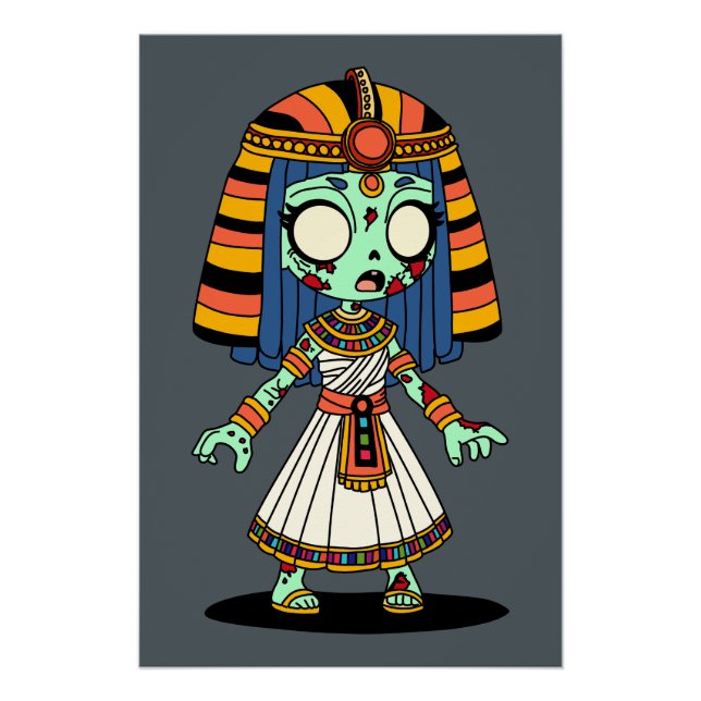 Cute Egyptian Zombie Poster (Front)