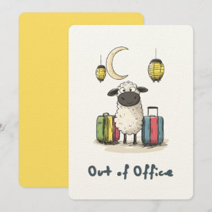 Cute Eid Sheep on Sabbatical Out of Office Invitation