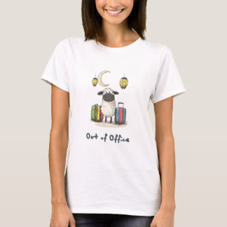 Cute Eid Sheep on Sabbatical | Out of Office T-Shirt