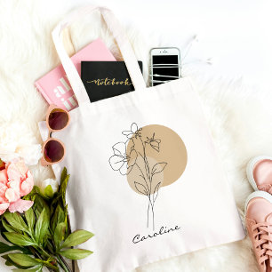 Cute Elegant Boho Typography Trendy Chic Tote Bag