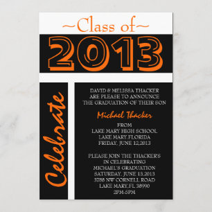 Cute Elegant Graduation Annoucement/Invitation Invitation