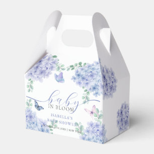 Cute Elegant Hydrangea Floral Garden Baby Shower  Favour Box