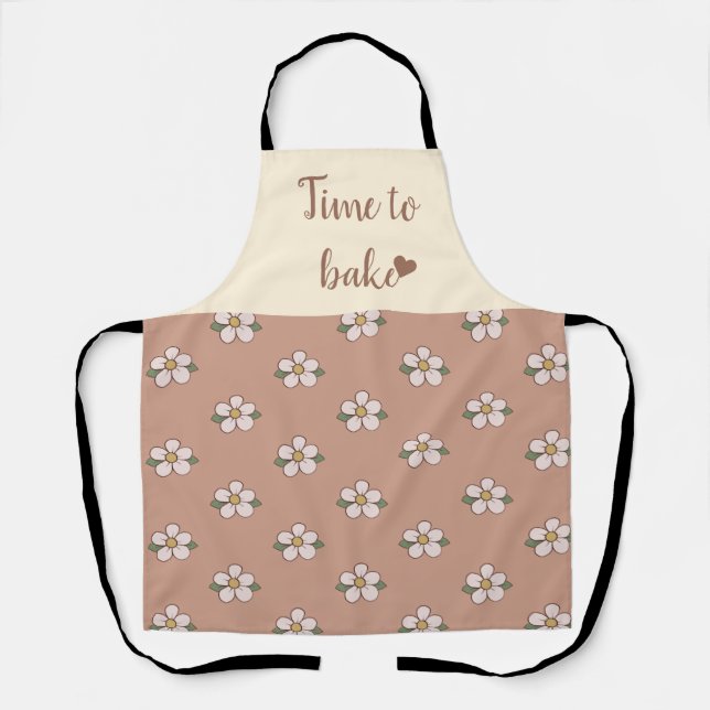 Cute elegant modern pattern apron (Front)