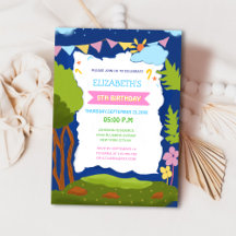 cute elegant nature theme kid's birthday