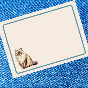 Cute Elegant Ragdoll Cat Post-it Notes