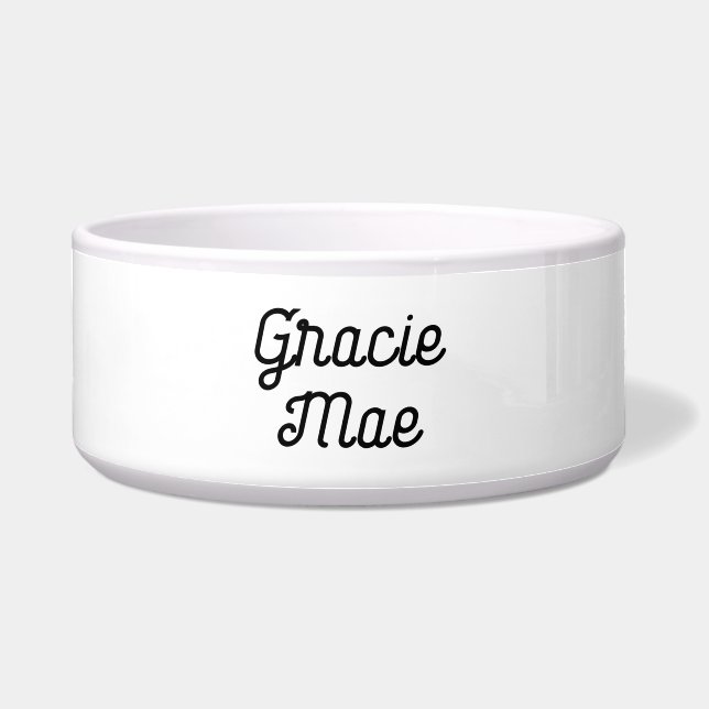 Cute Elegant Script Personalised Pet Name (Front)
