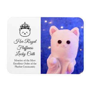 Cute Elegant Script Professional Royal Plushie Magnet