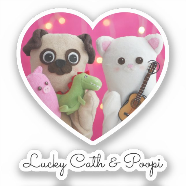 Cute Elegant Simple Minimalist Heart Photo (Front)