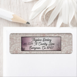 Cute Elegant Soft Pink Return Address Label